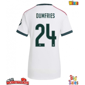 Real Madrid Denzel Dumfries #24 Replica Home Stadium Shirt for Women 2026-27 Short Sleeve